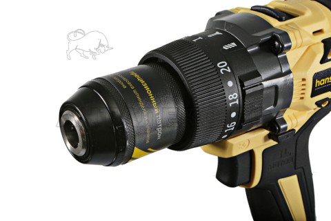 Дрель акк б/щ удар. Hanskonner,HCD18165BLI, 18В, 1BatterySystem,165Нм,1х4.0Ач,1х2.0Ач,13мм,кейс