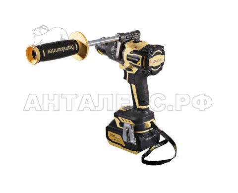 Дрель акк б/щ удар. Hanskonner,HCD18165BLI, 18В, 1BatterySystem,165Нм,1х4.0Ач,1х2.0Ач,13мм,кейс