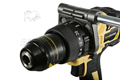 Дрель акк б/щ удар. Hanskonner,HCD18165BLI, 18В, 1BatterySystem,165Нм,1х4.0Ач,1х2.0Ач,13мм,кейс
