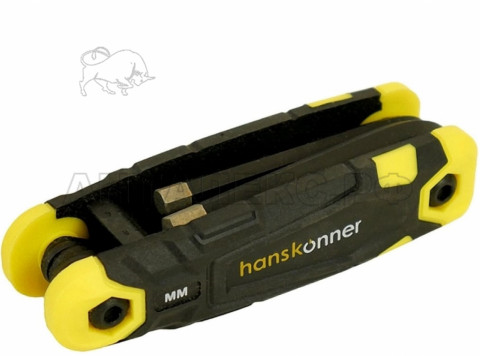 Набор ключей Hanskonner, шестигранные S2 8шт 1,5-8мм, склад. кейс