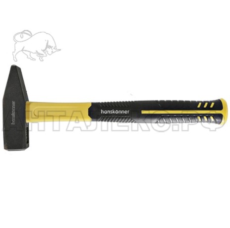 Молоток слесарный Hanskonner  УСИЛЕННЫЙ, фибергл,кованый боек 800гр