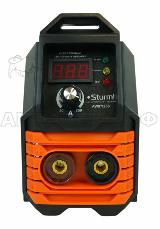 Сварочный инвертор Sturm! AW97I250, 250А, ПВ 60%, 170-250В, HotStart/AntiStick/ArcForce