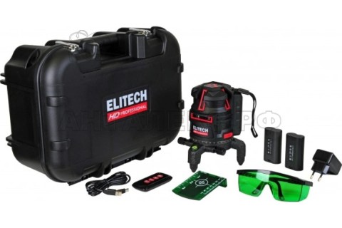 Нивелир лазерный Elitech LN 5D GREEN , код 204734
