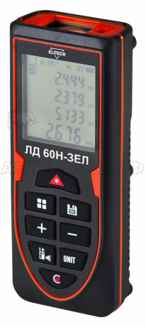 Дальномер ЛД 60Н-ЗЕЛ Elitech, код.205415