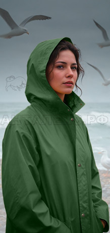 Плащ мужской влагозащитный арт. JP-01 цв. зелёный р.2XL (56-58) 170-188