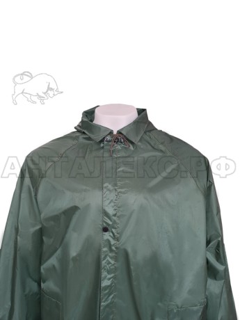 Плащ мужской влагозащитный арт. JP-01 цв. зелёный р.2XL (56-58) 170-188