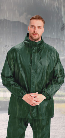 Костюм мужской влагозащитный арт. JS-01 цв. зелёный р. 2XL (56-58) 170-188