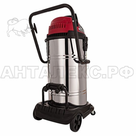 Пылесос строительный NUMBER ONE VC3000/80-2HP (80л,3000Вт,3м шланг,2 двигателя,встр. розетка)