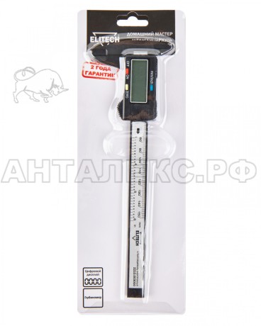Штангенциркуль Elitech PROMO 2210.003000 электронный, код 200010