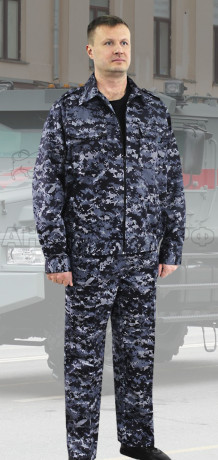 Костюм ОХРАННИКА-АНТАЛЕКС летний, куртка,брюки,КМФ цифра серый 52-54/182-188