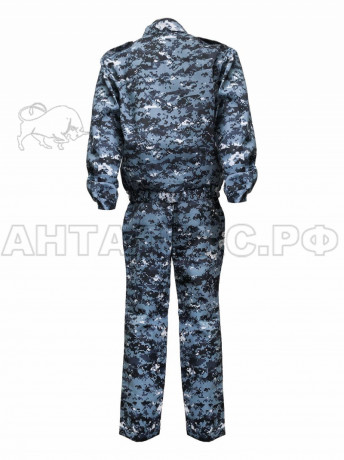 Костюм ОХРАННИКА-АНТАЛЕКС летний, куртка,брюки,КМФ цифра серый 52-54/182-188