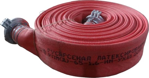 Рукав пожарный напорный РПМ(Д)-80-1,6-ИМ-УХЛ1 "Латексированный" с ГР-80А с внутр  внеш гидроиз покр