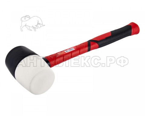 Киянка ELITECH 620301, черная/белая с рукояткой из фибергласса, 450 г и длиной 320 мм,код 207248