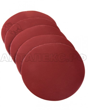 Круг шлифовальный универсальный без отверстий, электрокорунд, липучка,150мм P1000 5шт/уп