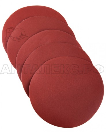 Круг шлифовальный универсальный без отверстий, электрокорунд, липучка,125мм P600 5шт/уп