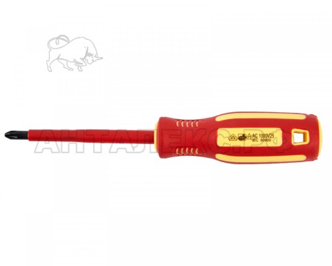 Отвертка Elitech 231203, PH2x100мм диэлектрическая, код 207173