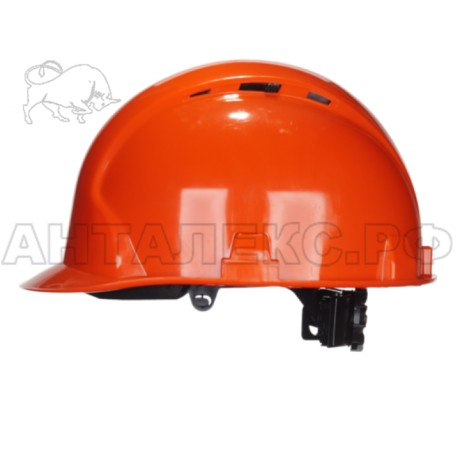 Каска защитная ИСТОК ПРО-2П цв. красный, пластиковый амортизатор, оголовье-храповый механизм