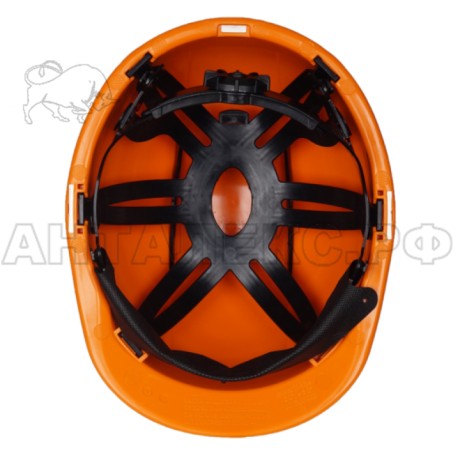 Каска защитная ИСТОК ПРО-2П цв. красный, пластиковый амортизатор, оголовье-храповый механизм