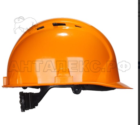 Каска защитная ИСТОК ПРО-2П цв. оранжевый, пластиковый амортизатор, оголовье-храповый механизм