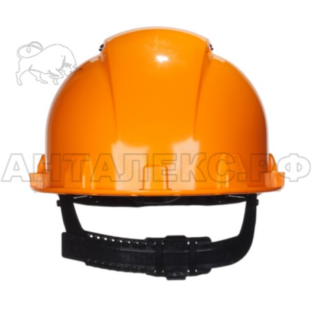 Каска защитная ИСТОК ПРО-1П цв. оранжевый, пластиковый амортизатор, оголовье-реечный механизм