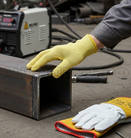 Перчатки от порезов и повыш.темп Кевлар (до 100°С) 10G, пара-арамидная нить 100%, р.10