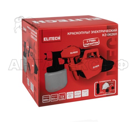 Краскопульт Elitech КЭ 0626П (E2208.019.00) , код 207363