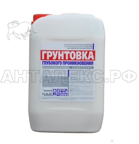 Грунтовка глубокого проникновения Эконом, белая 10кг