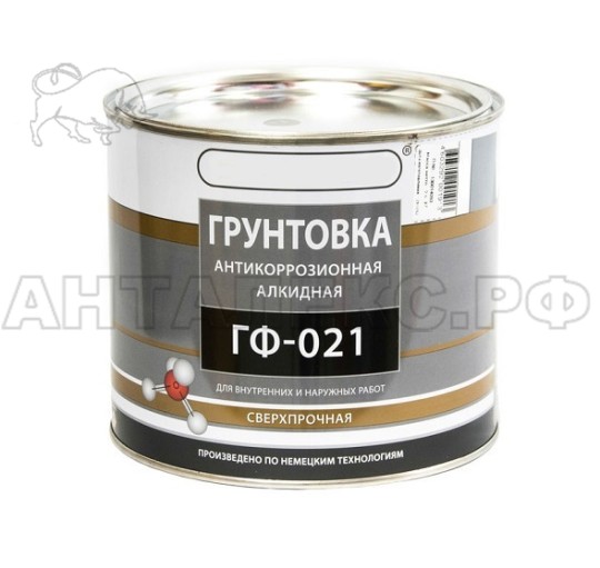 Грунтовка ГФ-021, цвет серый 1,9кг