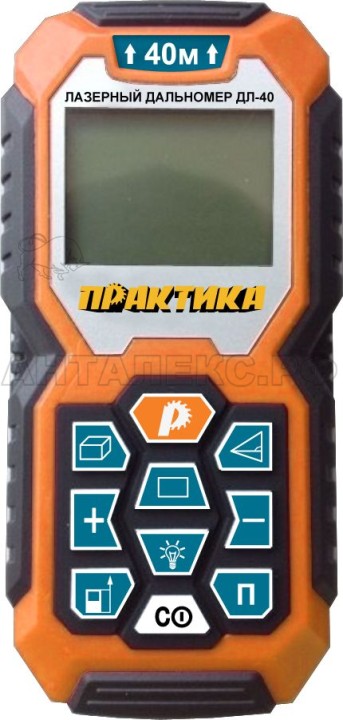 Дальномер лазерный ПРАКТИКА ДЛ-40 дальность 0,05-40м, точность 1,5мм