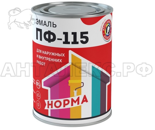 Эмаль ПФ-115 Норма, серая 1,9кг