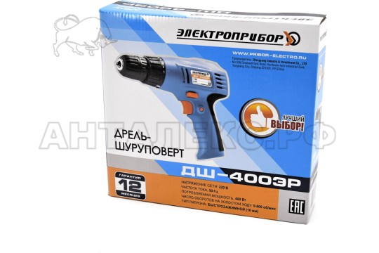 Дрель-шуруповерт Электроприбор ДШ-400ЭР