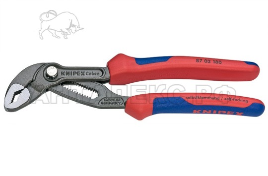 Клещи "КОБРА" сантехнические Knipex KN-8702180