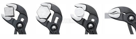 Клещи "КОБРА" сантехнические Knipex KN-8702180