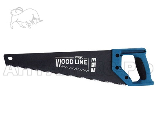 Ножовка по дереву "Wood Line", тефлоновое покрытие, 400 мм