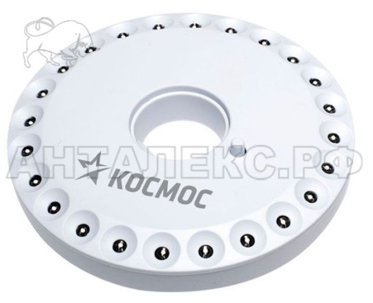 Фонарь кемп КОСМОС 3031LED светодиодный, диск 24xLED 4xAA