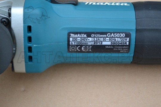 УШМ Makita GA 5030  ф125мм 720Вт