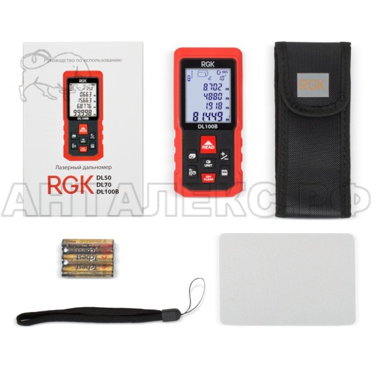 Лазерный дальномер-рулетка RGK DL-100B