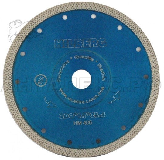 Диск алмазный Hilberg TURBO ультратонкий x-тип 200х25.4мм