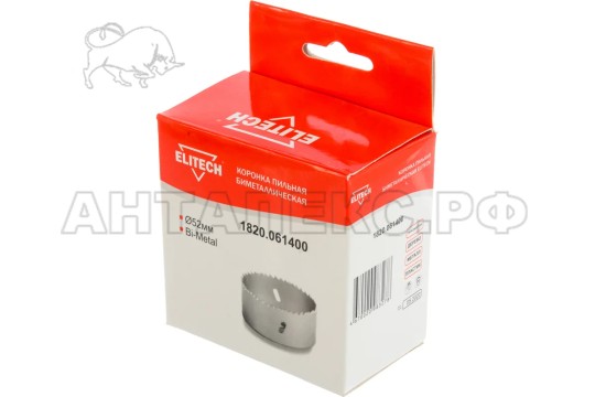 Цифенбор Elitech 1820.061400 , Bi-Metal, ?52мм.