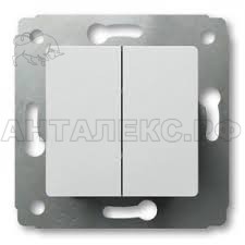 Выключатель Legrand 10А 2кл белый  Cariva