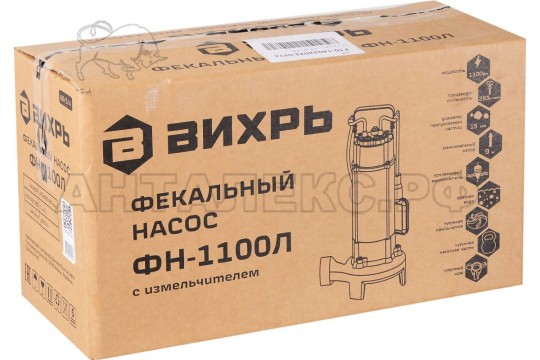 Фекальный насос ФН-1100Л Вихрь 68/5/4
