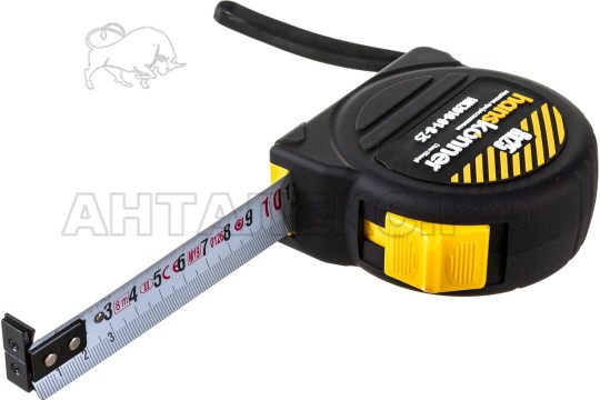 Рулетка Hanskonner. 8x25, 2 стопа, противоударный корпус Soft touch, мощный магнит