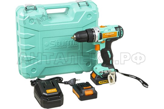Дрель акк.Sturm! 12В, 1BatterySystem 2 акк. 2,0Ач, кейс