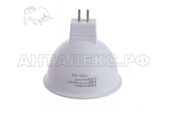 Лампа Ресанта, светодиодная LL-R-MR16-7W-230-3K-GU5.3 (рефлектор, 7Вт, тепл., GU5.3)