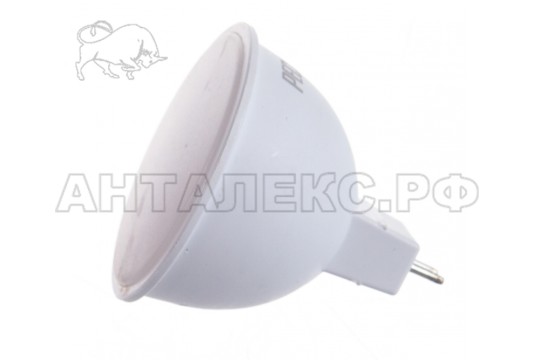 Лампа Ресанта, светодиодная LL-R-MR16-7W-230-3K-GU5.3 (рефлектор, 7Вт, тепл., GU5.3)