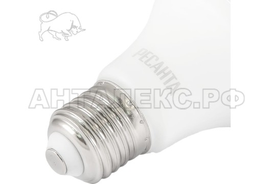 Лампа Ресанта, светодиодная LL-R-A60-7W-230-4K-E27 (груша, 7Вт, нейтр., Е27)
