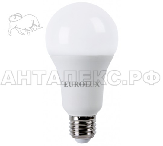 Лампа Eurolux, светодиодная LL-E-A70-20W-230-2,7K-E27 (груша, 20Вт, тепл., Е27)