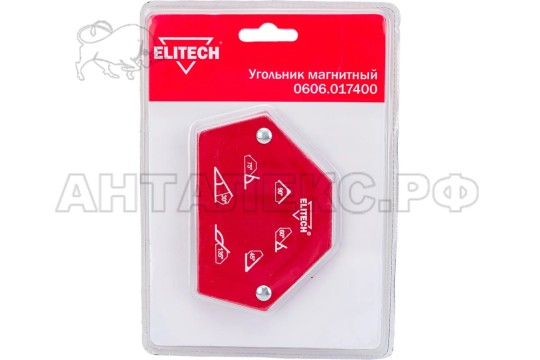 Уголок магнитный ELITECH 0606.017400, угол удержания 30,45,60,75,90,135 градусов до 11,5 кг