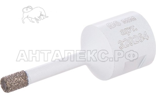 Сверло алмазное DIAM 6x35xМ14 Extra Line V-TECH (вакуум. спекание) керам, керамогран, гранит, мрамор