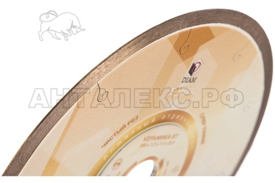Круг алмазный отрезной Diam 1А1R Extra Line 200x1,2x7,0x25,4 Керамика-ST